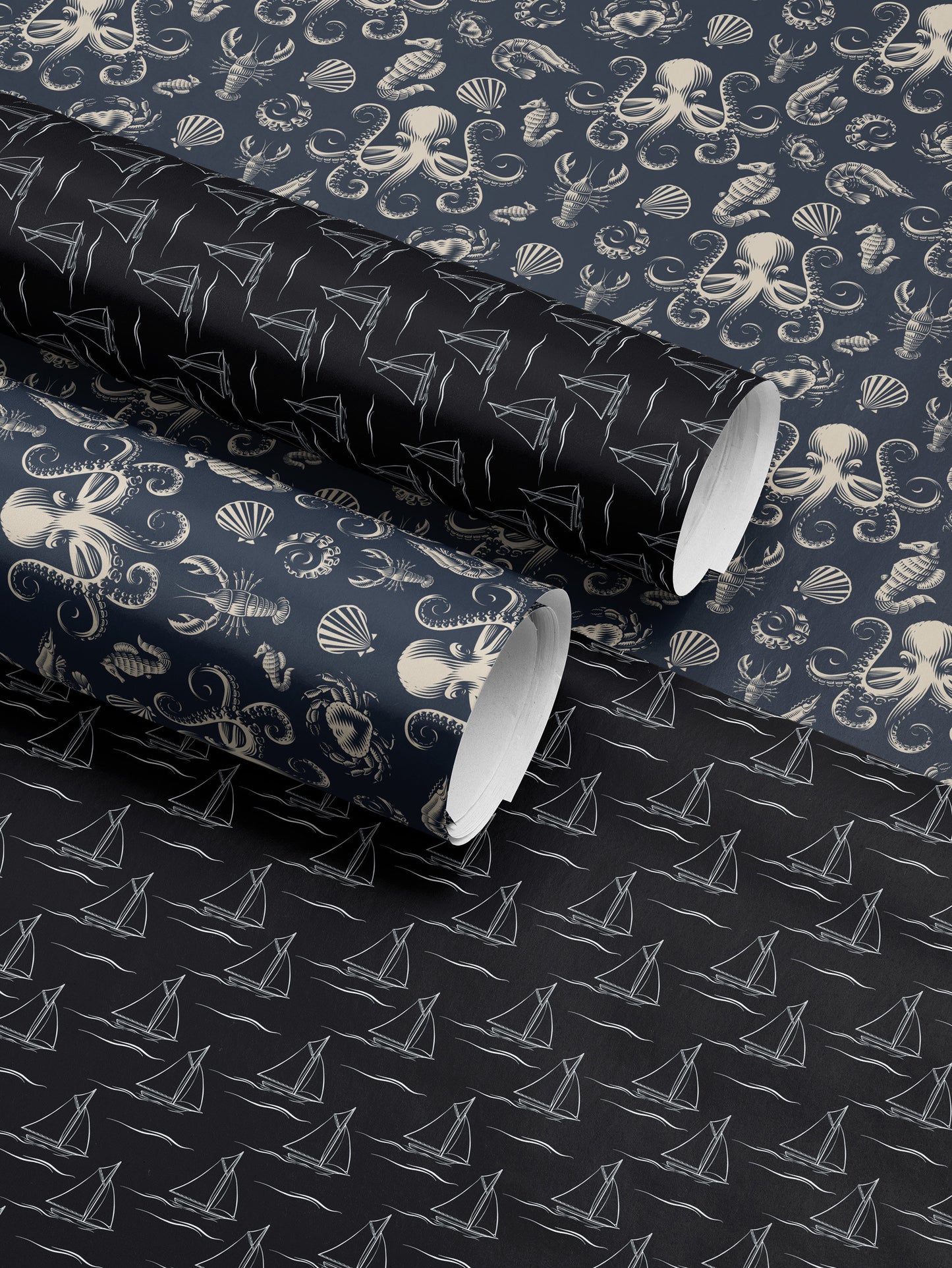 Sailboat Gift Wrap Paper Boating Gift for Men Sailboat Print Wrapping Paper Roll Yacht Gift Wrap Package Paper Sailor Gift Father Day Gift