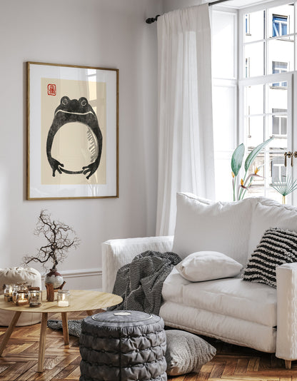 Matsumoto Hoji Frog Print,Matsumoto Hoji Frog Poster, Japanese Frog Print, Japanese VIntage Wall Art, Japanese woodblock print