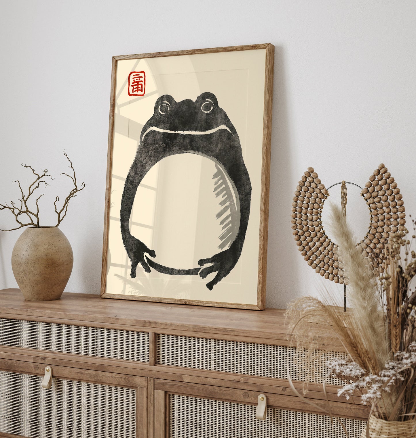 Matsumoto Hoji Frog Print,Matsumoto Hoji Frog Poster, Japanese Frog Print, Japanese VIntage Wall Art, Japanese woodblock print