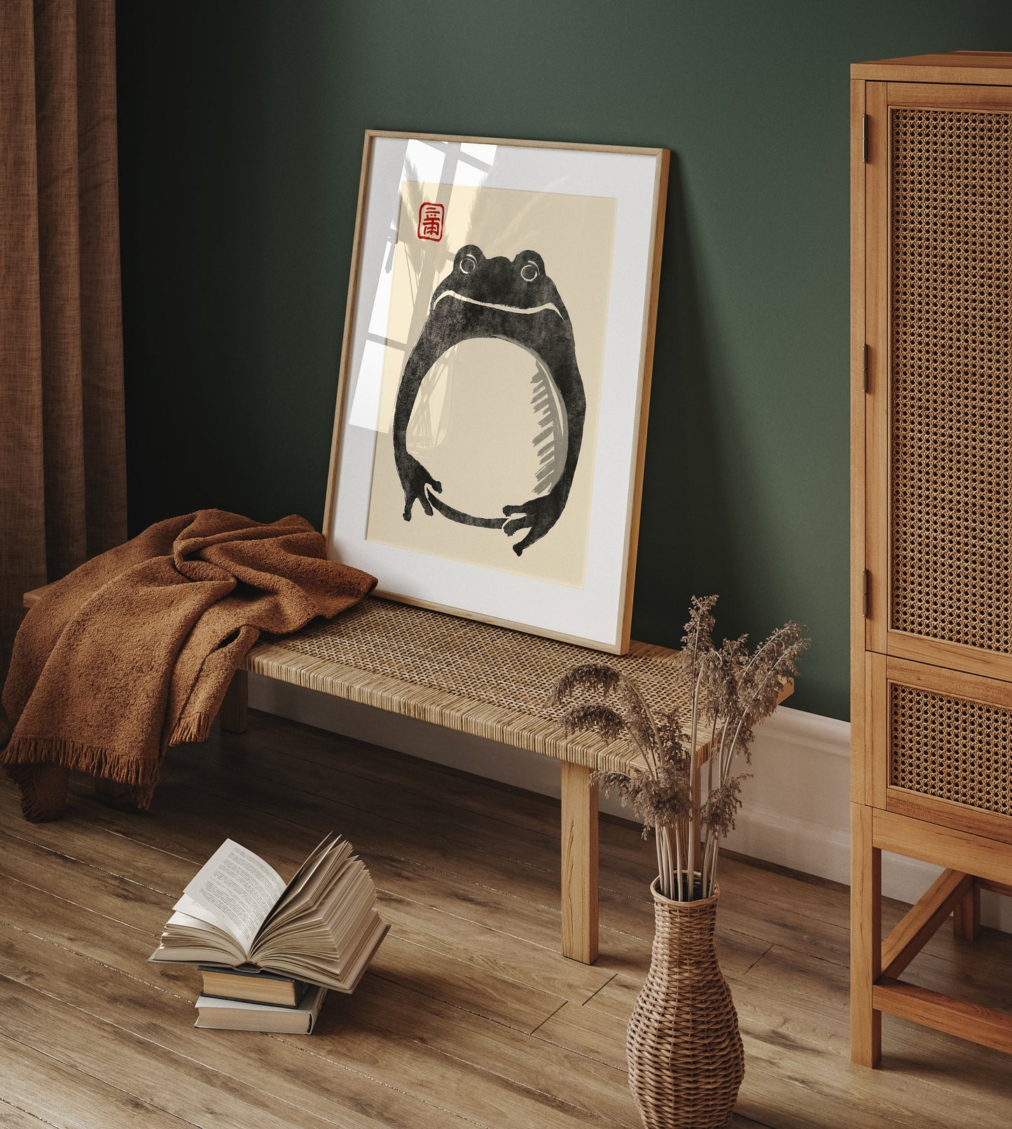 Matsumoto Hoji Frog Print,Matsumoto Hoji Frog Poster, Japanese Frog Print, Japanese VIntage Wall Art, Japanese woodblock print