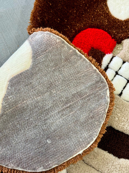 Gingerbread Skeleton 3D Rug, Cartoon Custom Non-slip rug, READY TO SHIP! Christmas room decor, Halloween gift