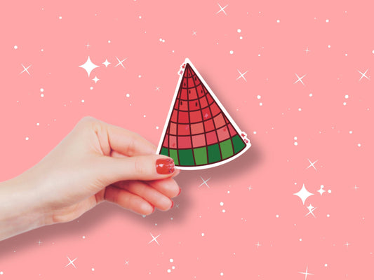 Disco Watermelon Vinyl Sticker - Y2K Stickers, Waterbottle sticker, Waterproof Stickers, Cute Stickers, Glitter Stickers, Kindle Stickers