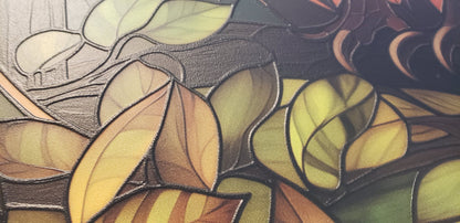 Black Great Dane: Stained Glass Style Window Hanging