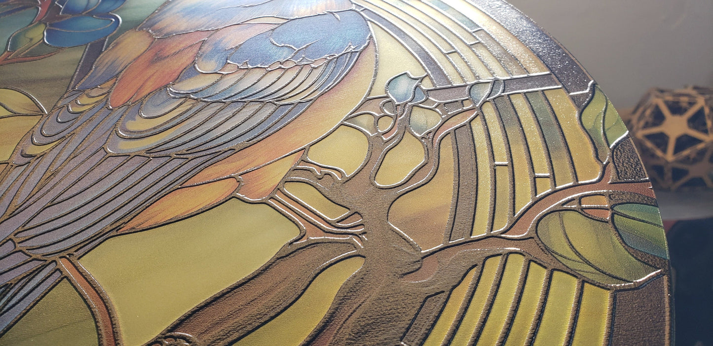 Bluebird: Stained Glass Style Window Hanging