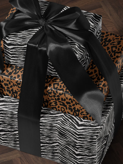 Zebra Stripe Gift Wrap Paper Animal Print Birthday Party Gift for Birthday Bridal Shower Gift for Bride Jungle Theme Paper Craft Supplies