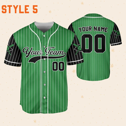 Personalized Team Name And Number Green Collection, Custom Name Baseball Jersey Custom Baseball Jersey Uniform Baseball Fans Baseball Lovers
