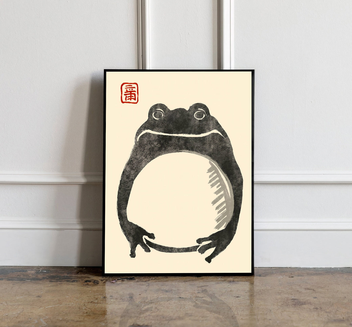 Matsumoto Hoji Frog Print,Matsumoto Hoji Frog Poster, Japanese Frog Print, Japanese VIntage Wall Art, Japanese woodblock print
