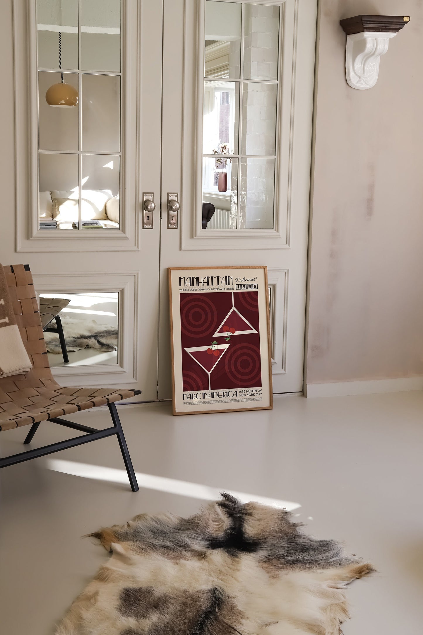 Manhattan Print, Kitchen Poster, Kitchen Print, Cocktail Poster, Cocktail Print, Kitchen Decor, Cocktail Poster, Mid Century Modern