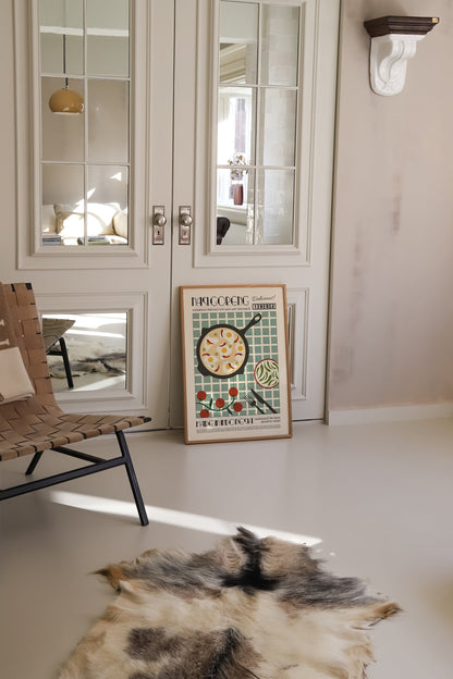 Nasi Goreng Poster, Kitchen Poster, Kitchen Print, Food Print, Modern Kitchen Decor, Chef Print, Exhibition Poster, Retro Wall Art