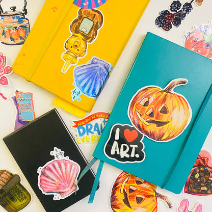 Pumpkin Jack-o-lantern | 4"  Sticker Decal | Waterproof  Weatherproof | Halloween