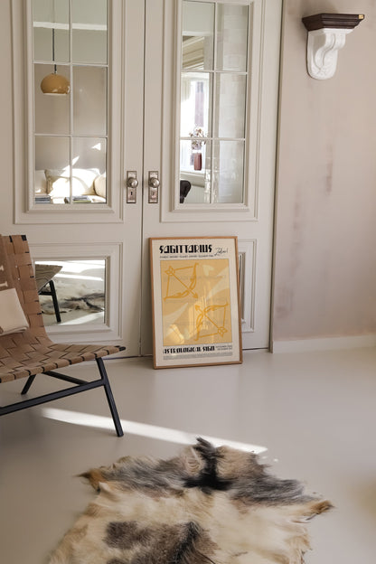 Sagittarius Poster, Horoscope Print, Horoscope Art, Zodiac Poster, Astrological Wall Art, Horoscope Gift