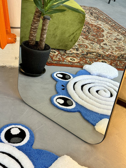 Tufted  Fluffy Rug, Soft Tufted Area Rug, Floor Art, Unique Personalized Gift