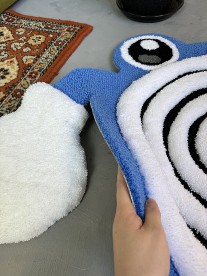 Tufted  Fluffy Rug, Soft Tufted Area Rug, Floor Art, Unique Personalized Gift