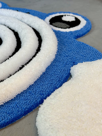 Tufted  Fluffy Rug, Soft Tufted Area Rug, Floor Art, Unique Personalized Gift