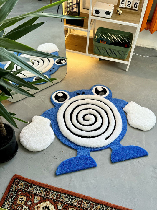 Tufted  Fluffy Rug, Soft Tufted Area Rug, Floor Art, Unique Personalized Gift