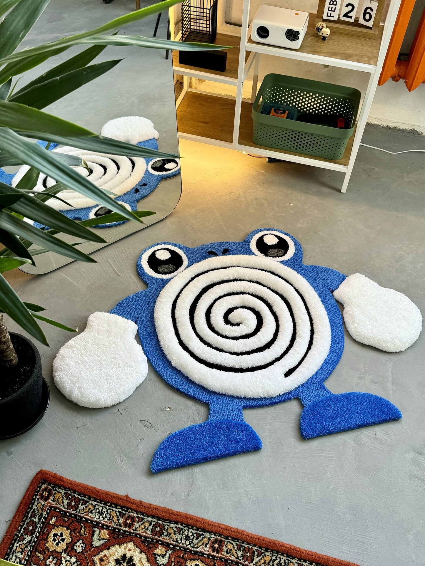 Tufted  Fluffy Rug, Soft Tufted Area Rug, Floor Art, Unique Personalized Gift