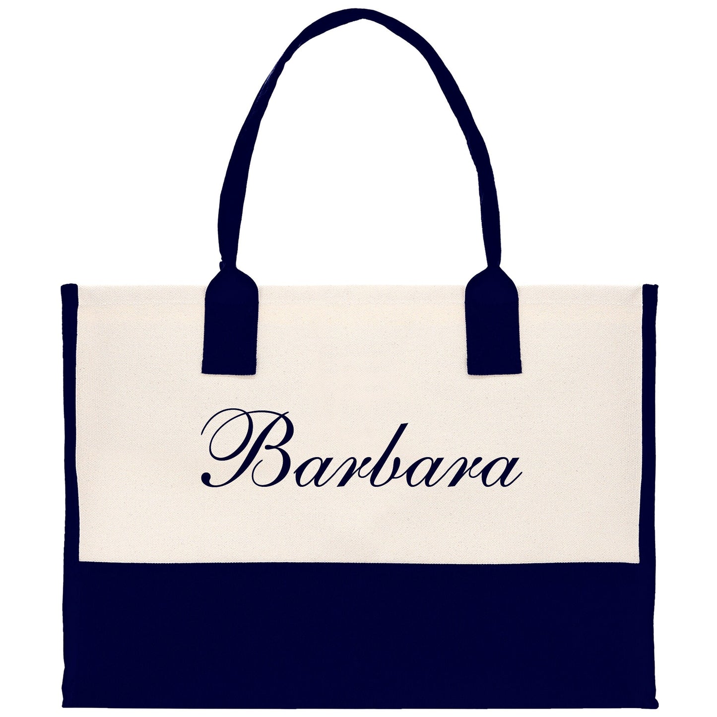 Monogram and Personalized Name Cotton Canvas Tote Bag Initial Tote Bag Letter Tote Bag Birthday Gift Bag Beach Bag Custom Monogrammed Bag