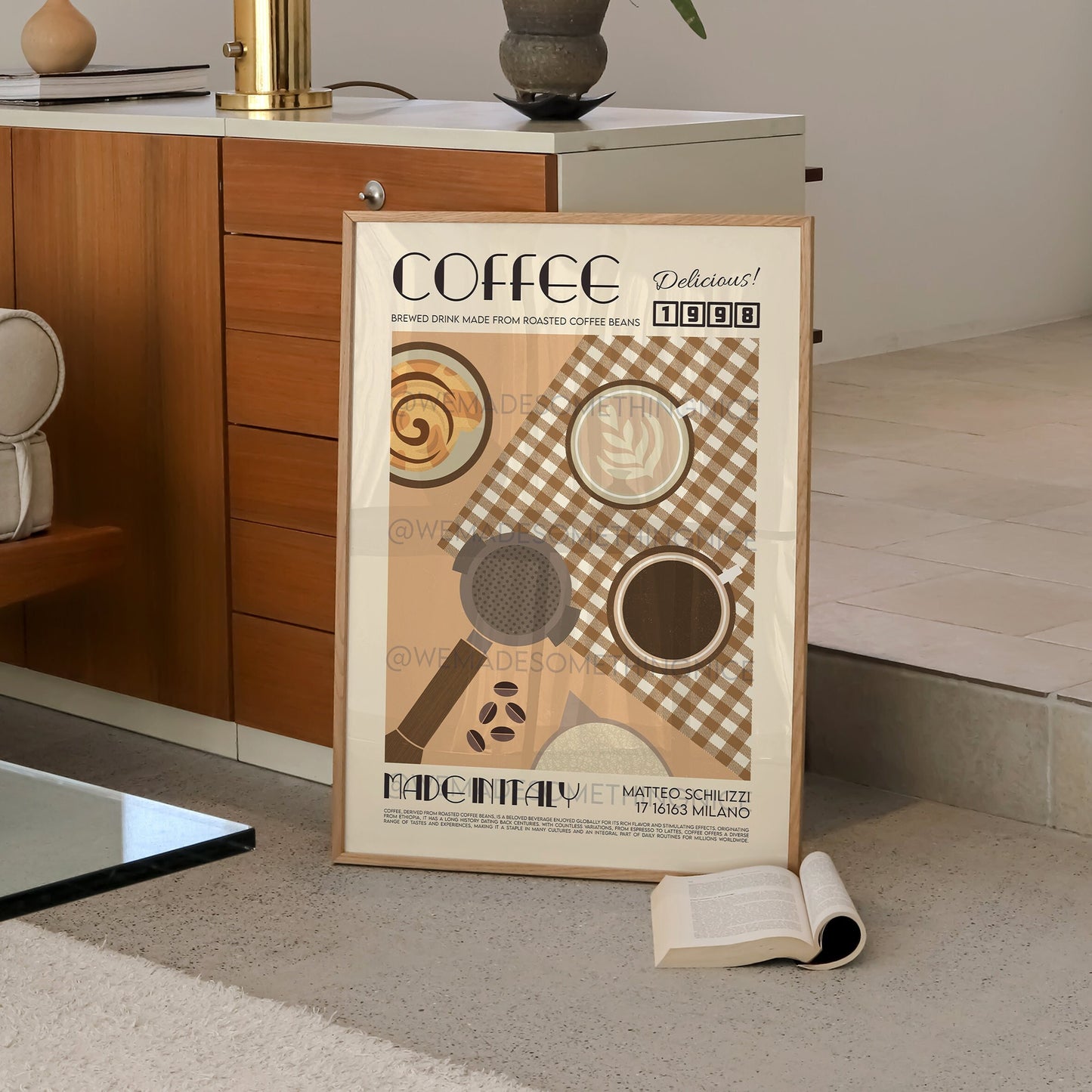 Coffee Print, Kitchen Art, Kitchen Poster, Kitchen Print, Modern Kitchen Decor, Retro Poster, Exhibition Poster, Coffee Lover