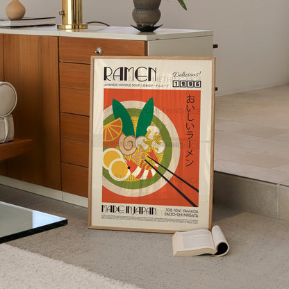 Ramen Poster, Kitchen Art, Kitchen Poster, Kitchen Print, Food Print, Food Art, Japanese Art, Chef Print, Bar Art