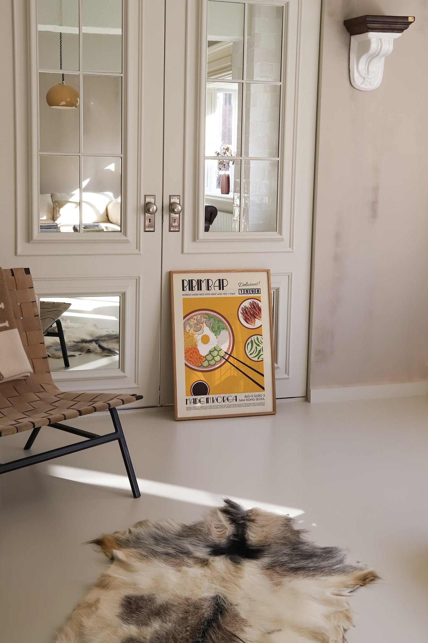 Bibimbap Poster, Kitchen Art, Kitchen Poster, Kitchen Print, Food Print, Modern Kitchen Decor, Japanese, Korean Food, Chef Print, Retro Art