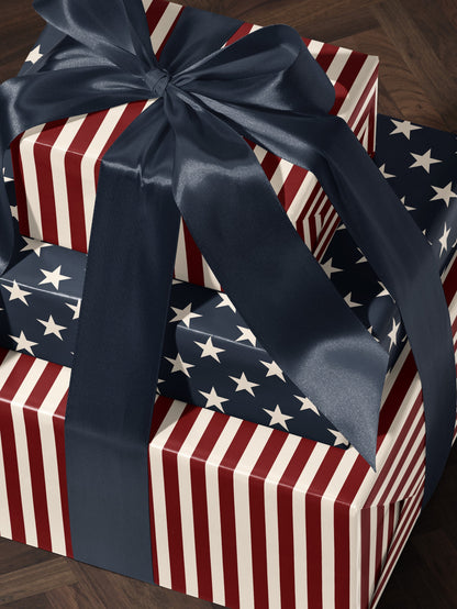 Stripe Wrapping Paper Pattern Red Gift Wrap Paper American Gift Circus Party Decoration Carnival Party Decoration Kid Birthday Party Favor