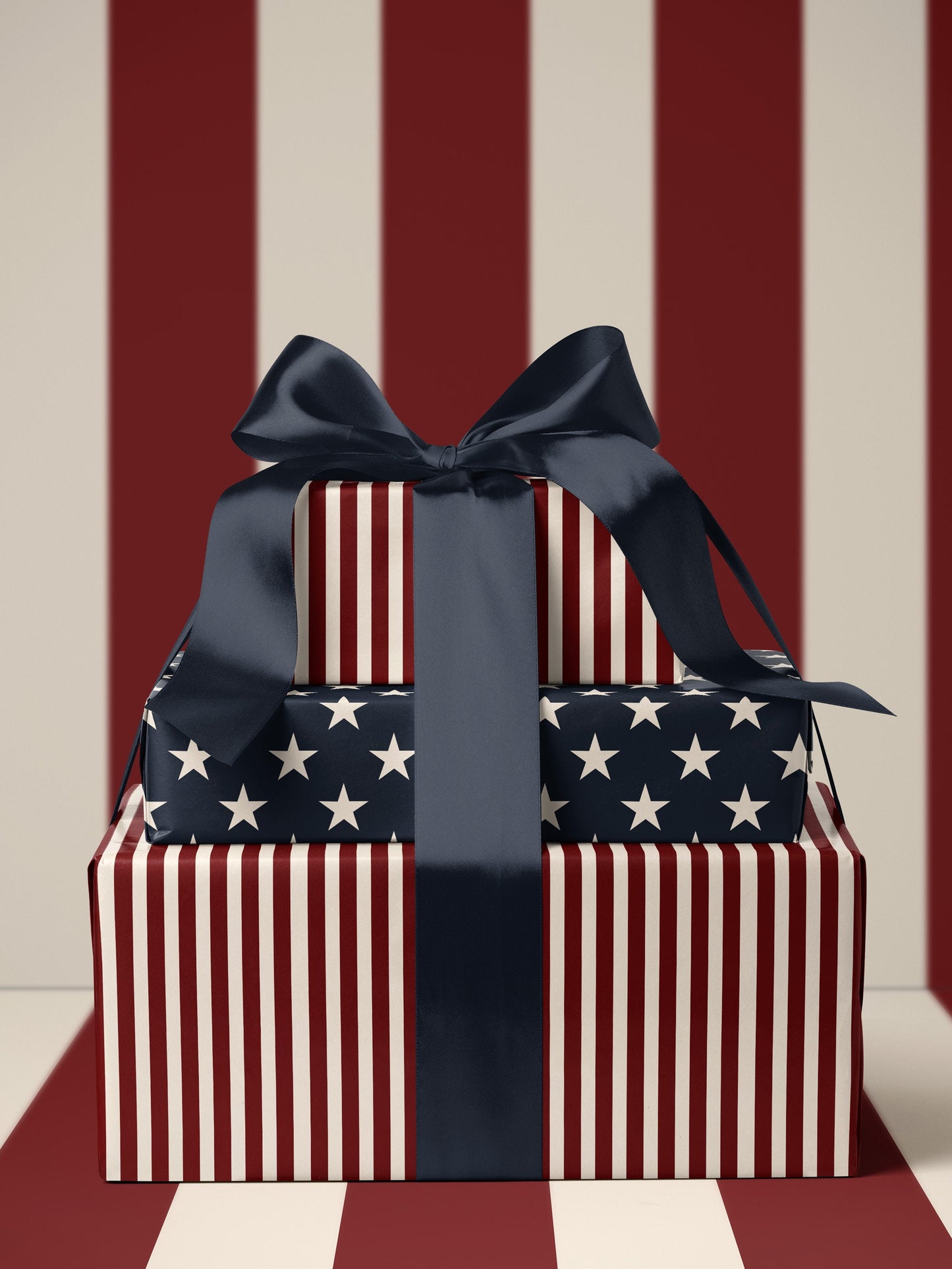 Stripe Wrapping Paper Pattern Red Gift Wrap Paper American Gift Circus Party Decoration Carnival Party Decoration Kid Birthday Party Favor