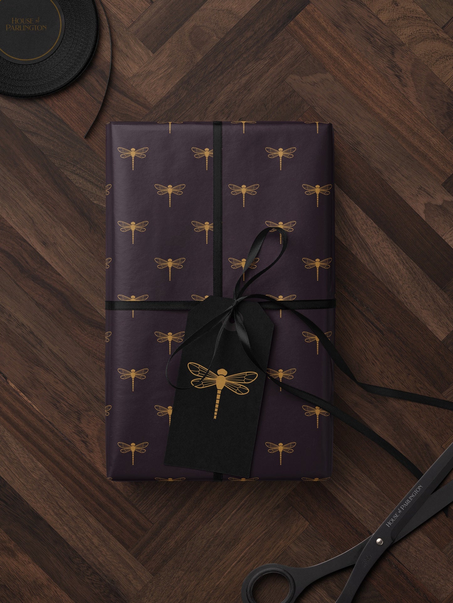 Dragonfly Gift Wrap Roll Wrapping Paper Print Dragonfly Gift for Her Bug Lover Elegant Gift Wrap Garden Lover Gift for Women Wedding Gift