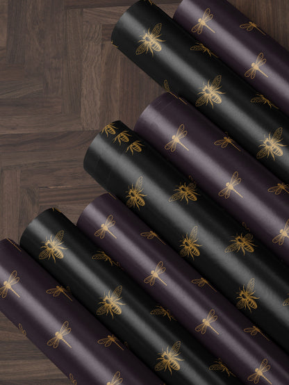Dragonfly Gift Wrap Roll Wrapping Paper Print Dragonfly Gift for Her Bug Lover Elegant Gift Wrap Garden Lover Gift for Women Wedding Gift