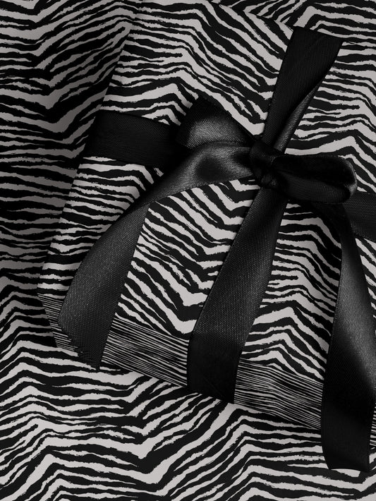 Zebra Stripe Gift Wrap Paper Animal Print Birthday Party Gift for Birthday Bridal Shower Gift for Bride Jungle Theme Paper Craft Supplies