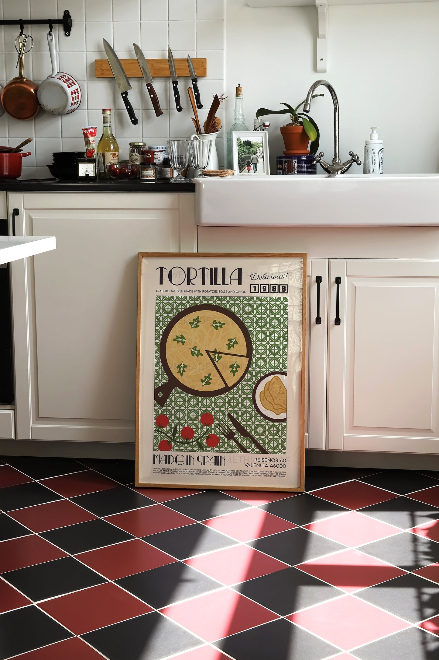 Tortilla Print, Kitchen Art, Kitchen Poster, Kitchen Print, Food Art, Food Poster, Food Print, Spain Poster