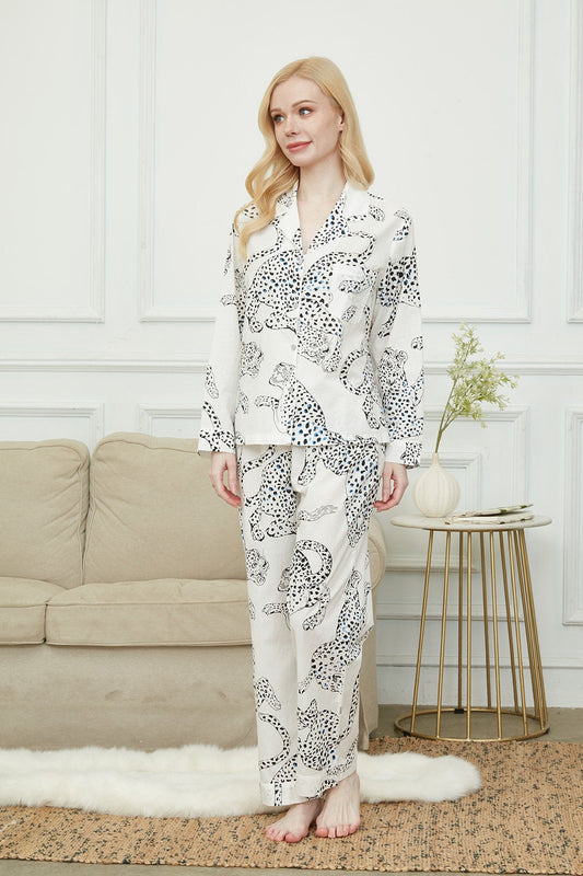 Bride And Bridesmaids Pajama, Pajama Set For Women,Leopard Print ,Soft Silky Polyester, Gift For Her, Personalized Gift For Bridesmaids