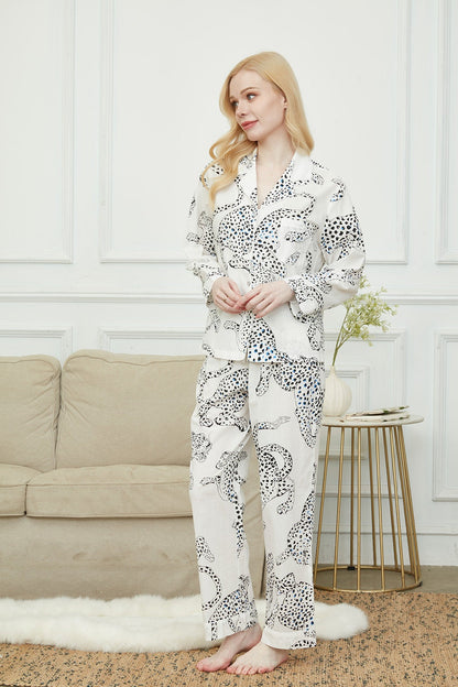 Bride And Bridesmaids Pajama, Pajama Set For Women,Leopard Print ,Soft Silky Polyester, Gift For Her, Personalized Gift For Bridesmaids