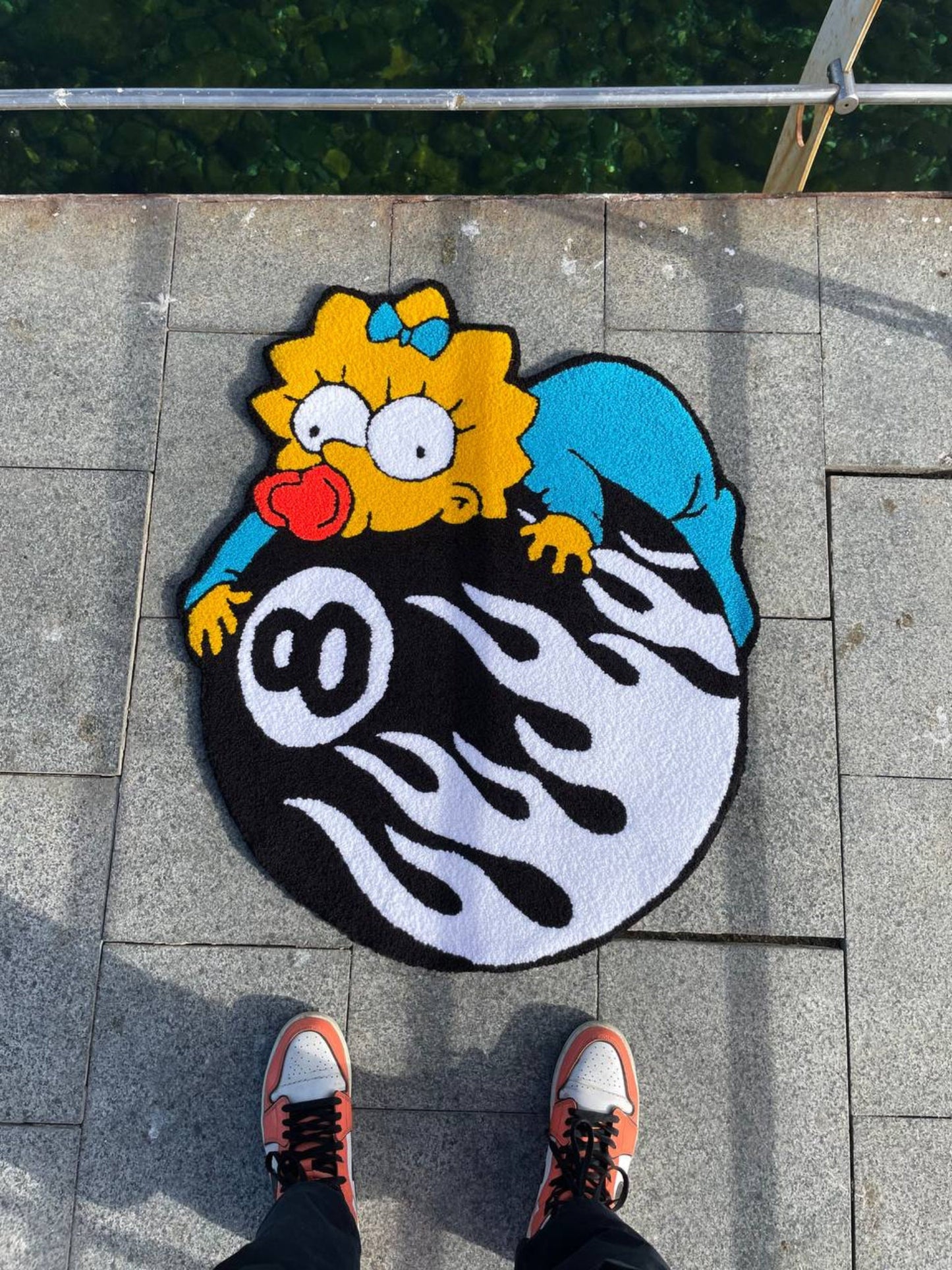Maggie Simpson on 8-Ball Tufted Custom Rug