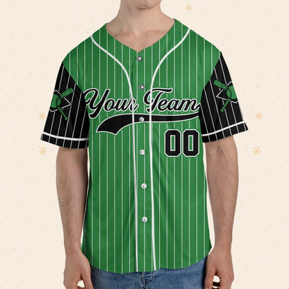 Personalized Team Name And Number Green Collection, Custom Name Baseball Jersey Custom Baseball Jersey Uniform Baseball Fans Baseball Lovers