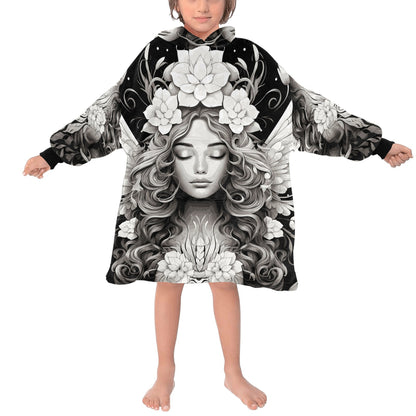 Kids hooded blanket hoodie ponch