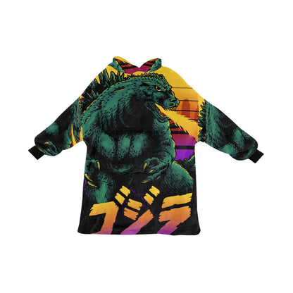 Kids hooded blanket hoodie Godzilla Kaiju Gojira
