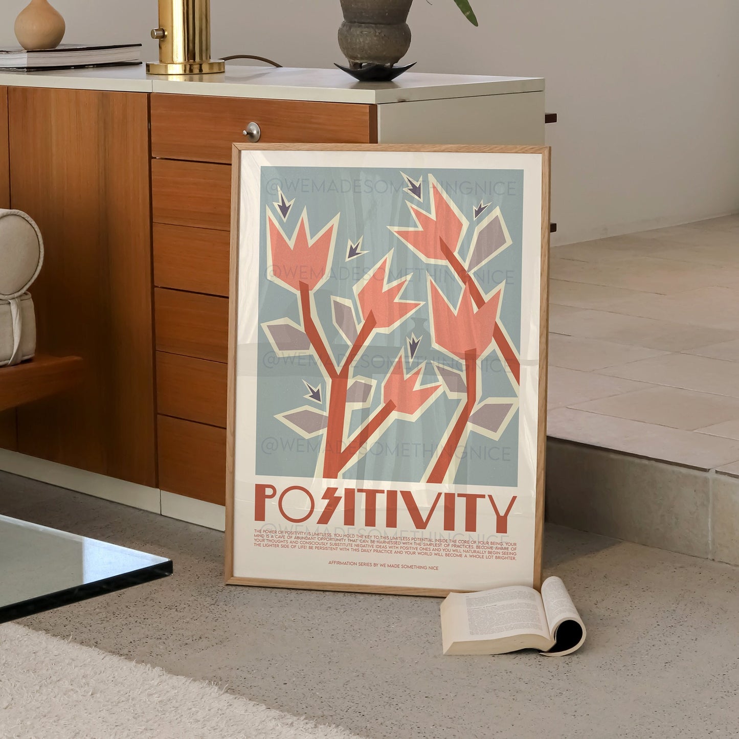 Positivity Affirmation Print, Positive Wall Art, Boho Art, Yoga Art, Meditation Print, Mindfulness cards, Positive Wall Art, Self Love Print