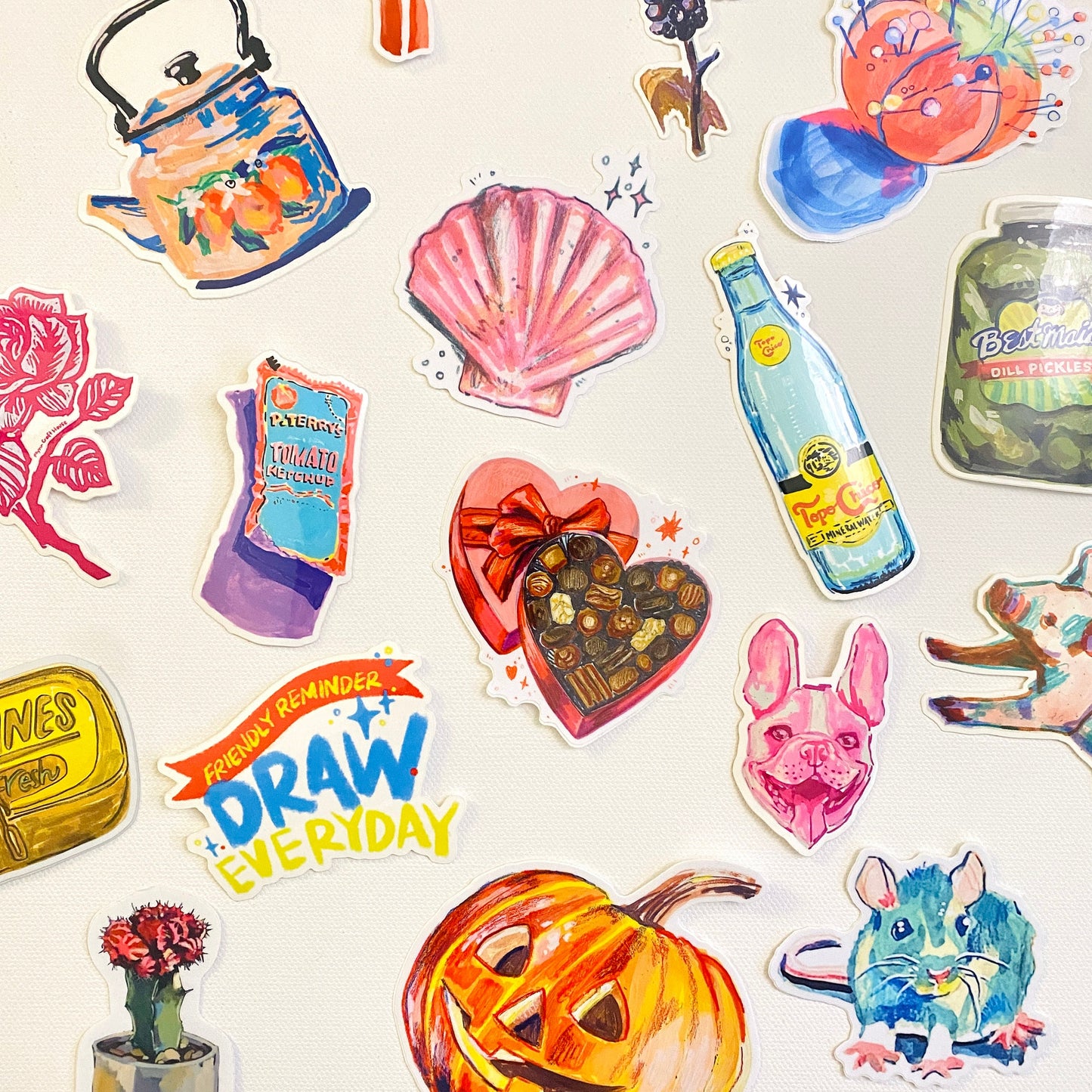 Pink Scallop Shell | Sticker Decal | Water-resistant | Pretty Sea Life Sticker