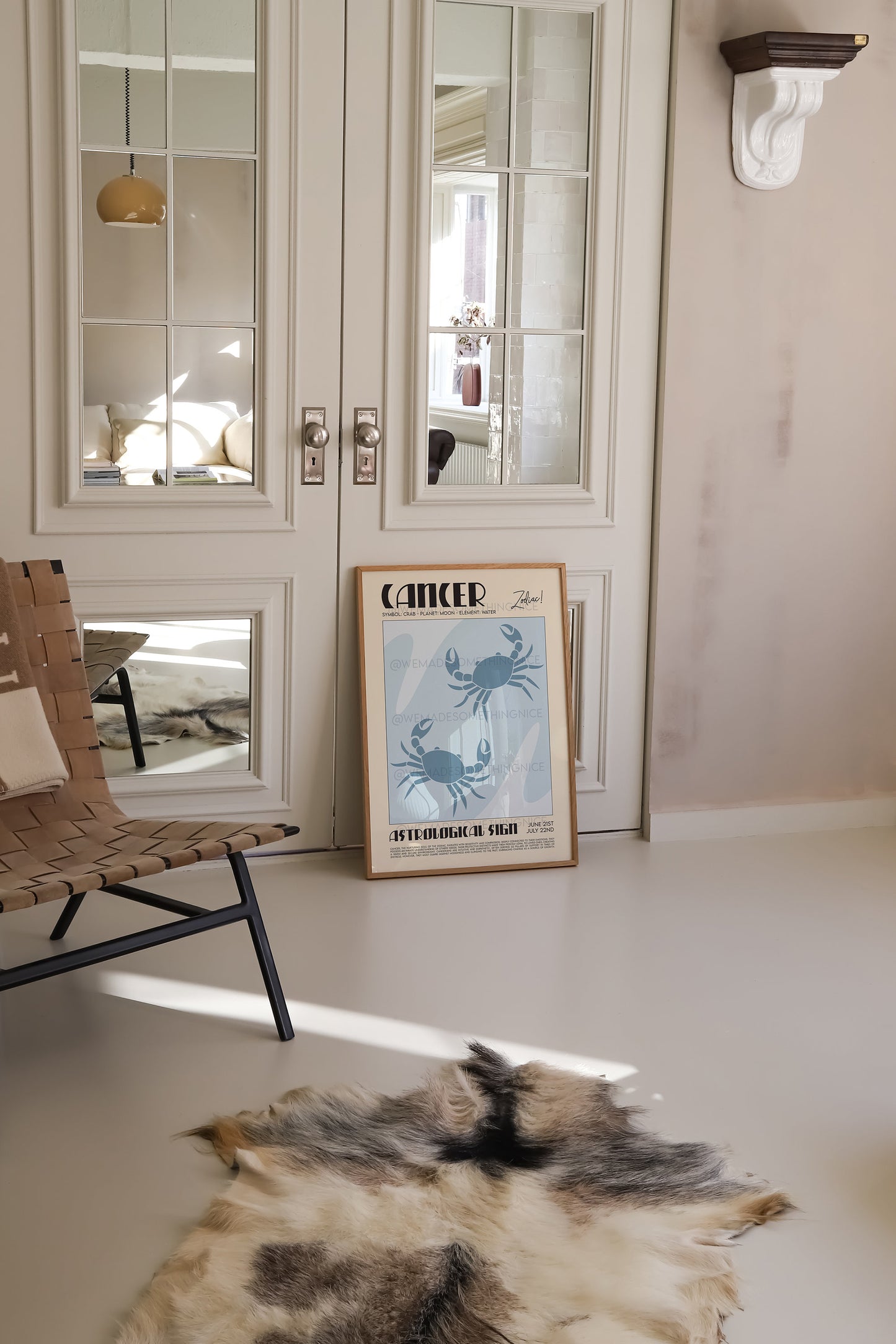 Cancer Poster, Horoscope Print, Astrological Wall Art, Illustration, Exhibition Poster, Zodiac Poster, Birthday Present Housewarming