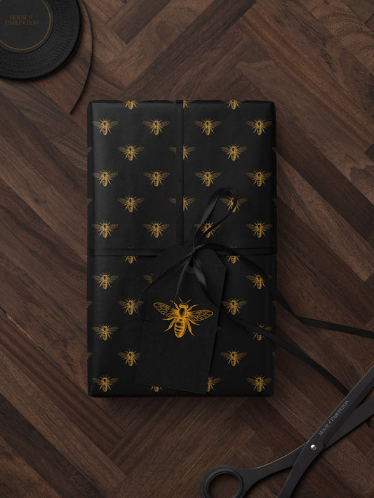 Bumblebee Gift Wrap Cute Wrapping Paper Bee Lover Gift Idea Chic Wrapping Paper Baby Shower Gift Wrap Christmas Party Gift Wrap Wedding