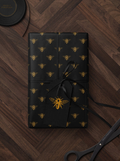 Bumble Bee Wrapping Paper Print Gift Wrapping Paper Bachelorette Gift Bag Wrapping Paper Roll Anniversary Gift for Women Gift Wrap Wedding