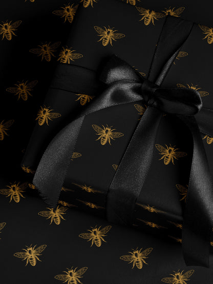 Bumblebee Gift Wrap Cute Wrapping Paper Bee Lover Gift Idea Chic Wrapping Paper Baby Shower Gift Wrap Christmas Party Gift Wrap Wedding