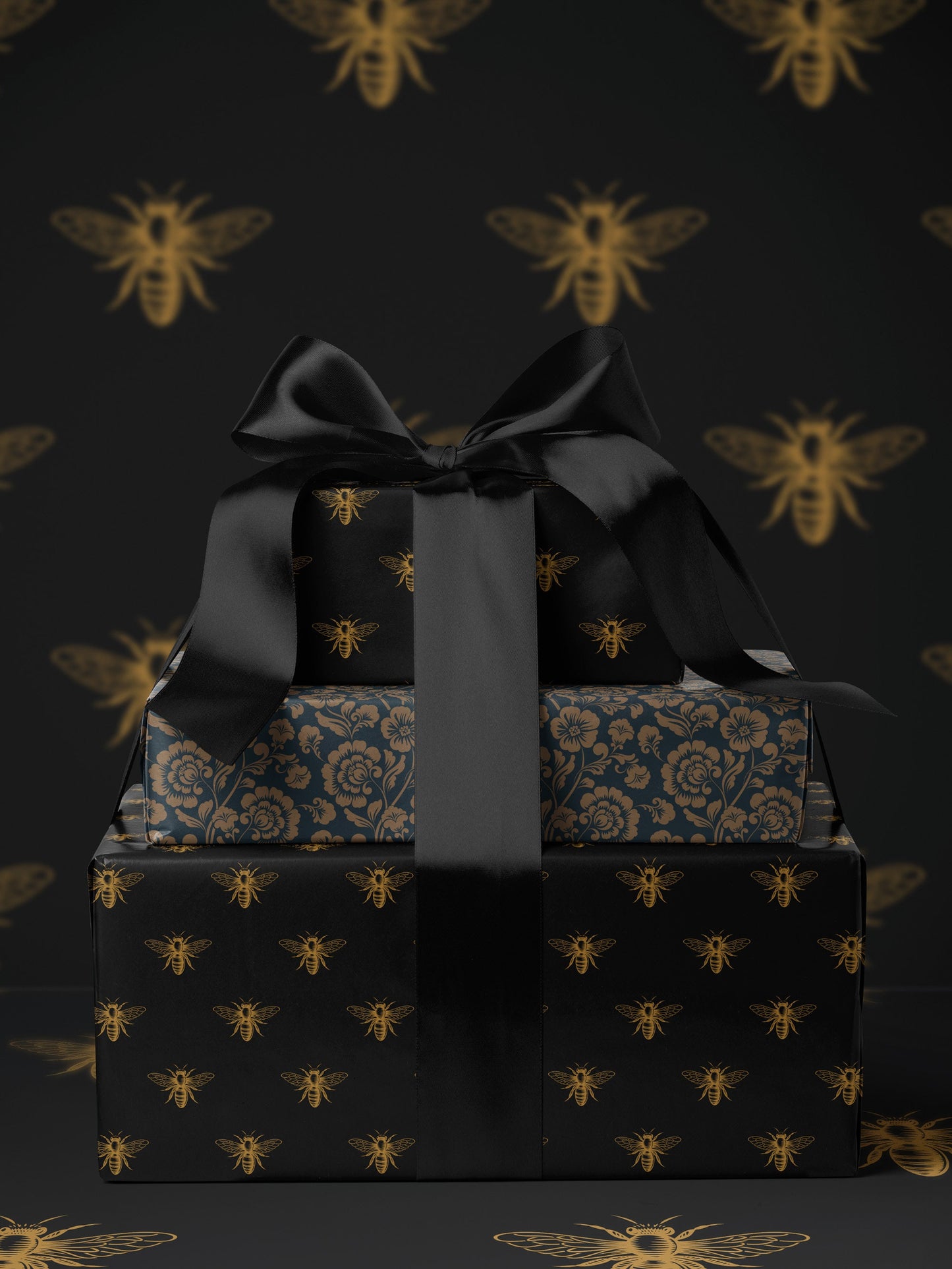 Bumble Bee Wrapping Paper Print Gift Wrapping Paper Bachelorette Gift Bag Wrapping Paper Roll Anniversary Gift for Women Gift Wrap Wedding