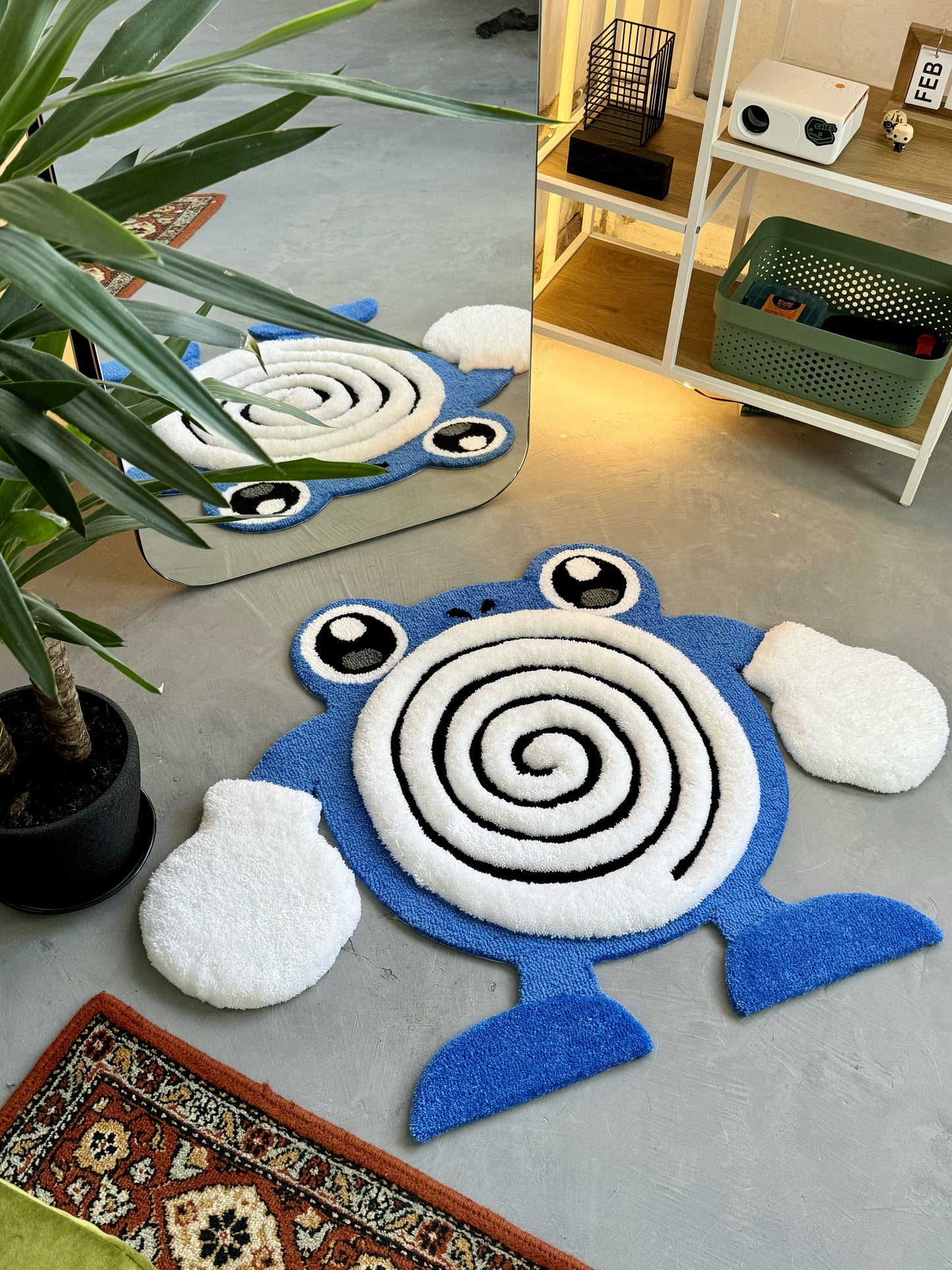 Tufted  Fluffy Rug, Soft Tufted Area Rug, Floor Art, Unique Personalized Gift