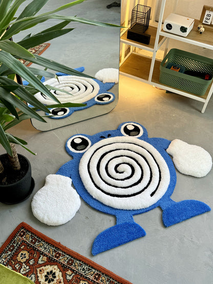 Tufted  Fluffy Rug, Soft Tufted Area Rug, Floor Art, Unique Personalized Gift