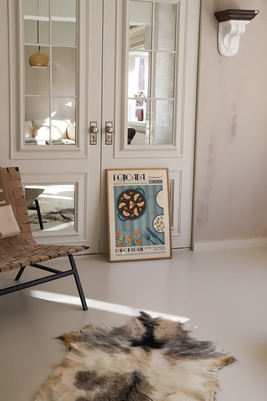 Portuguese Feijoada Poster, Food Print, Modern Kitchen Decor, Retro Poster, Pop Art, Kitchen Art, Exhibition Poster, Housewarming