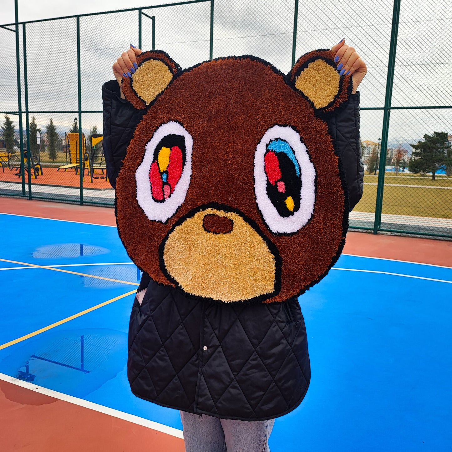 Kanye West Rug, Tufted Rug,Bear Rug,Animal Rug,Funny Rug,Nonslip  Rug,Modern Rug,Popular Rug,Hiphop, Rapper, Gift, Music Rug, Area Rug