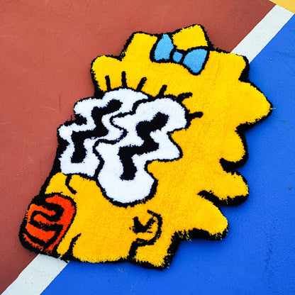 Simpsons Rug,Movie Rug,Tufted Rug,Cool Rugs,Nursery Rug,Unique Rugs,Nursery Decor,Gift for HerAnime Rug,Custom Gift,Custom Rug,Area Rug