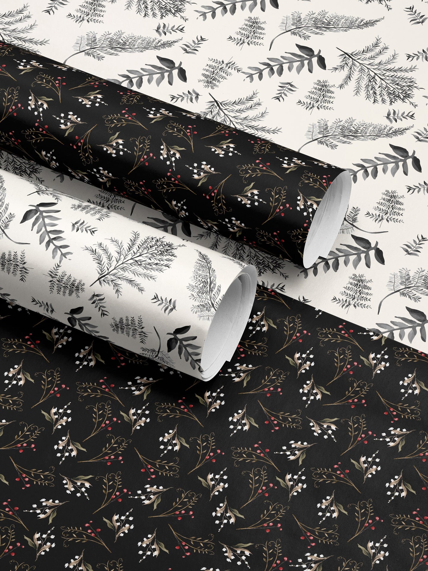 Branch Wrapping Paper Roll Anniversary Gift for Her Classic Wrapping Paper Elegant Gift Wrap Vintage Wrapping Paper Wedding Gift Wrap Paper