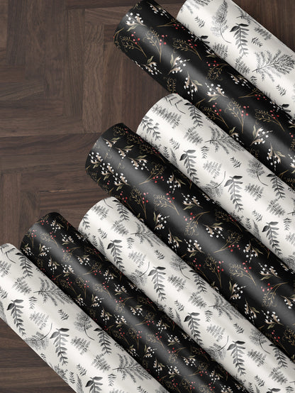 Branch Wrapping Paper Roll Anniversary Gift for Her Classic Wrapping Paper Elegant Gift Wrap Vintage Wrapping Paper Wedding Gift Wrap Paper